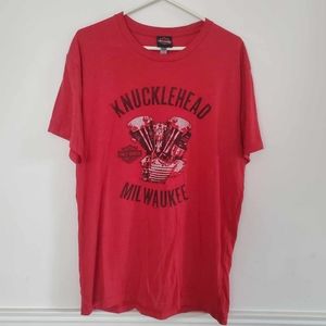 Harley-Davidson Red T-shirt For Men Size XL